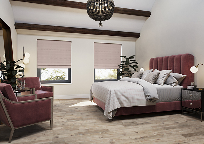 Shima Faux Silk, Rose - Roman Blind - Image 6